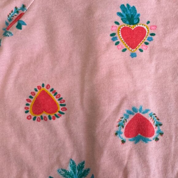 BONDS Hearts Wondersuit Baby Girls 3-6 Mo 00 Pink Zippy Onesie Romper Girl V Day - Picture 4 of 8